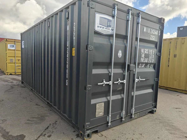 Contenedor maritimo 20 pies gris seminuevo