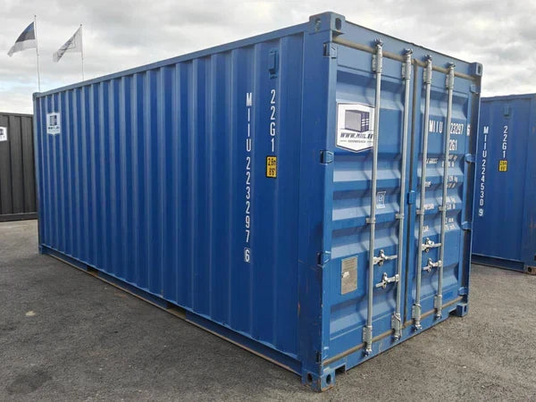 Contenedor maritimo 20 pies azul seminuevo