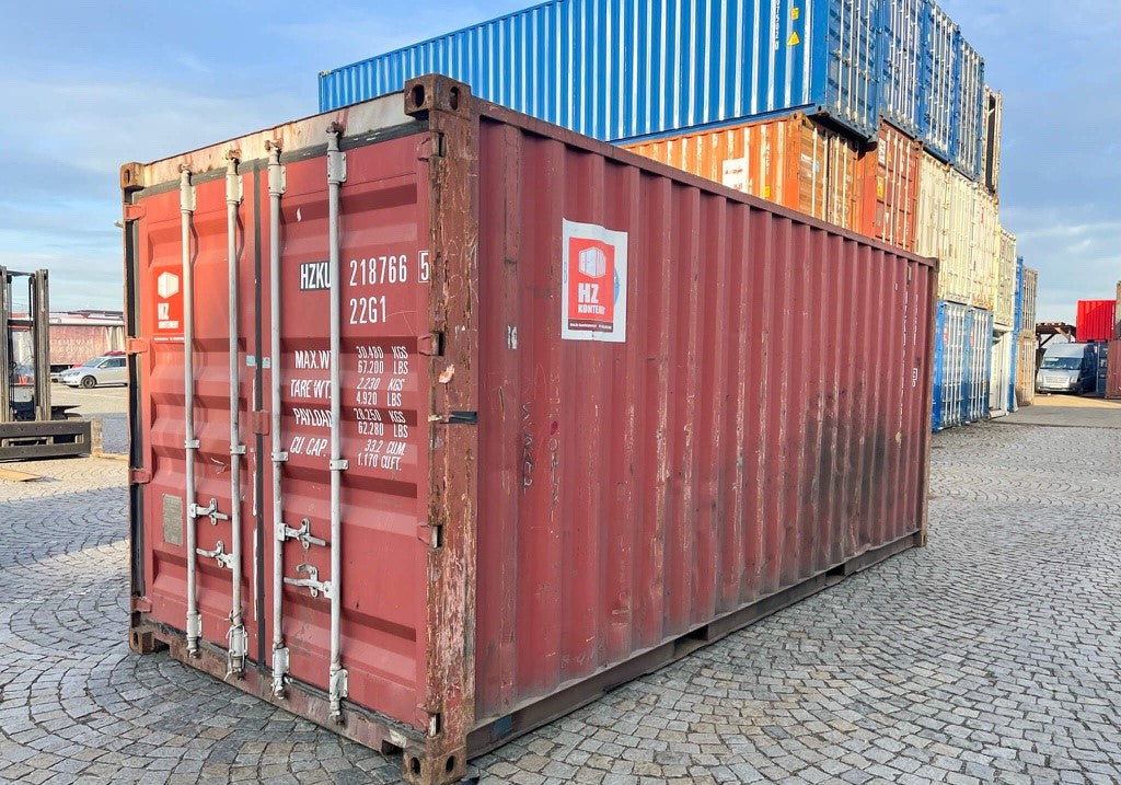 Contenedores marítimos de 20’ usado rojo